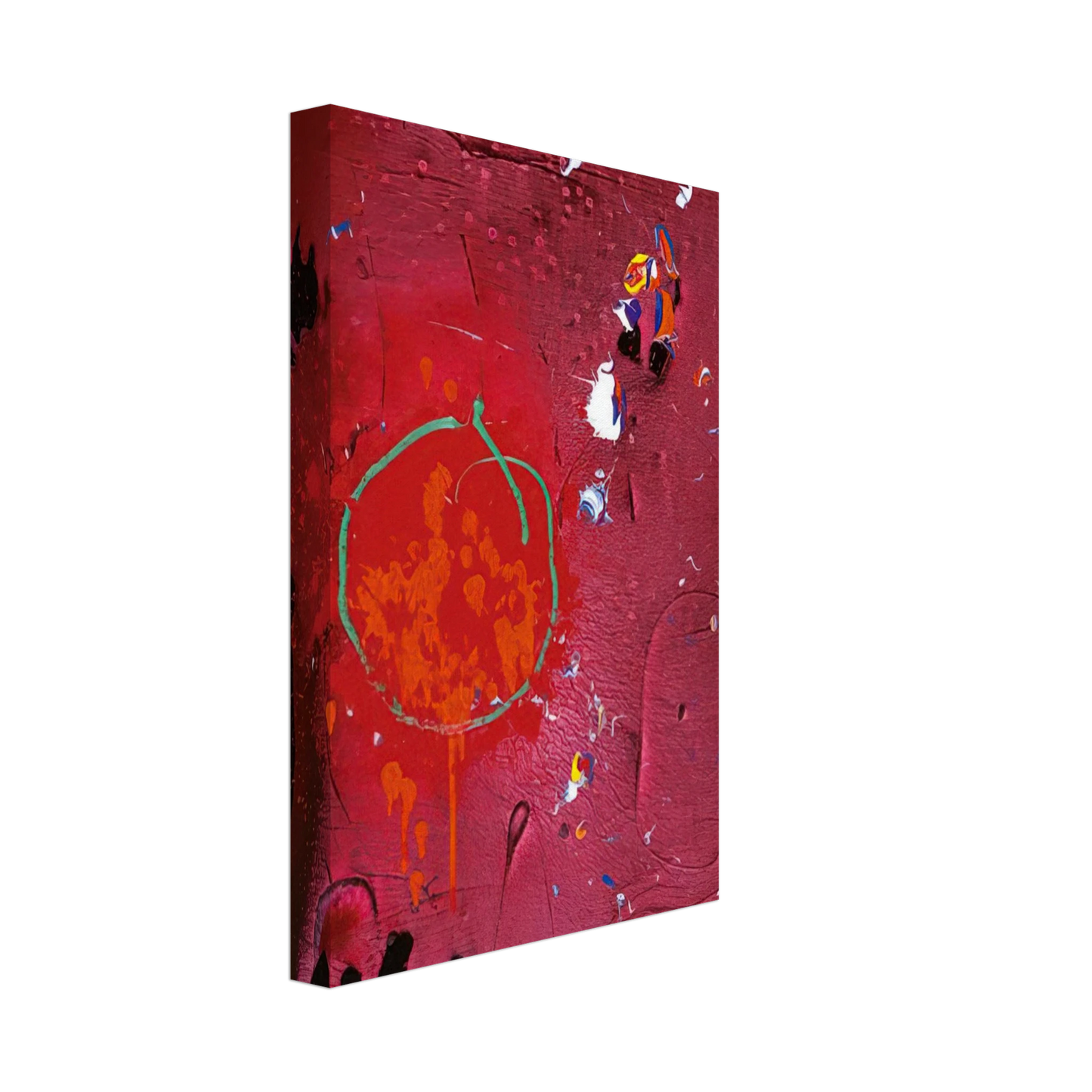 John Hoyland - One Life - 5.11.07 - 2007 Canvas - 40x60 cm / 16x24 inches-canvas