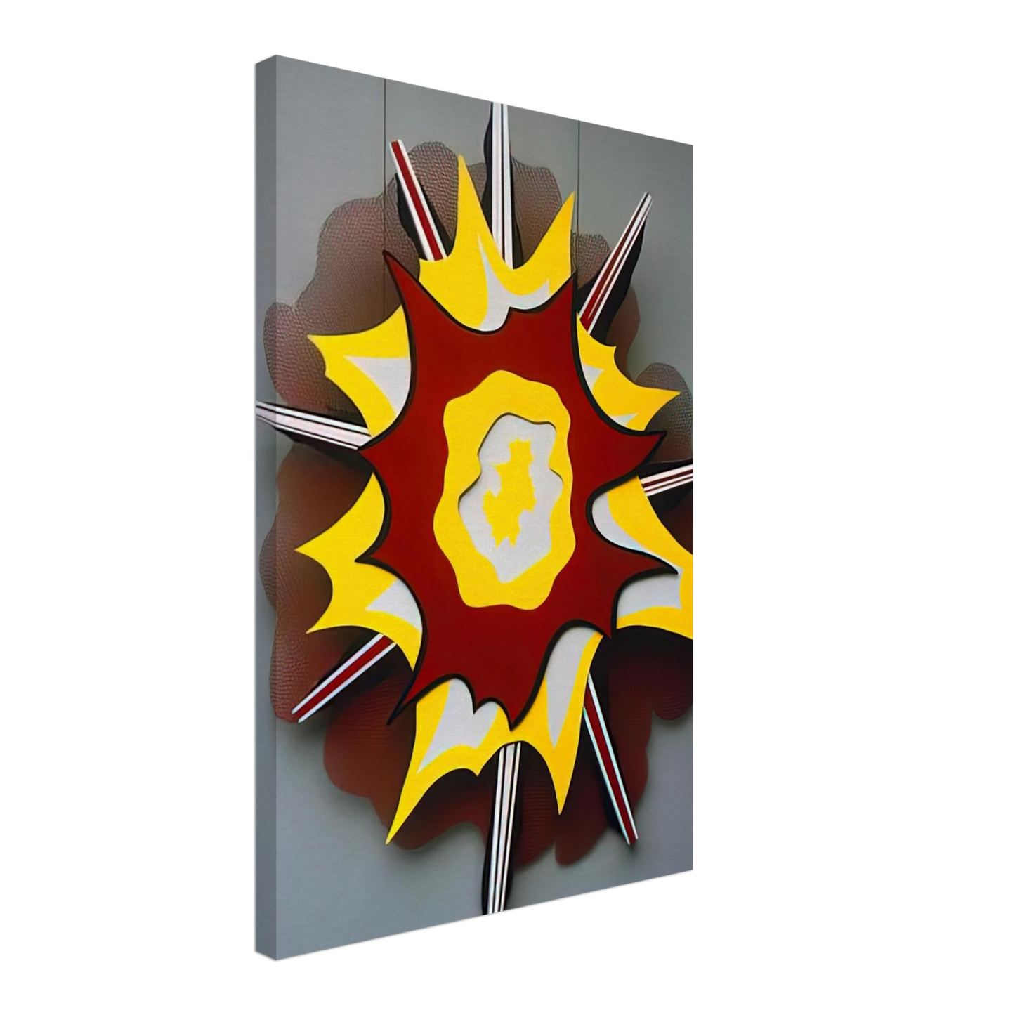 Roy Lichtenstein - EXPLOSION I 1965 Canvas - 40x60 cm / 16x24 inches-canvas