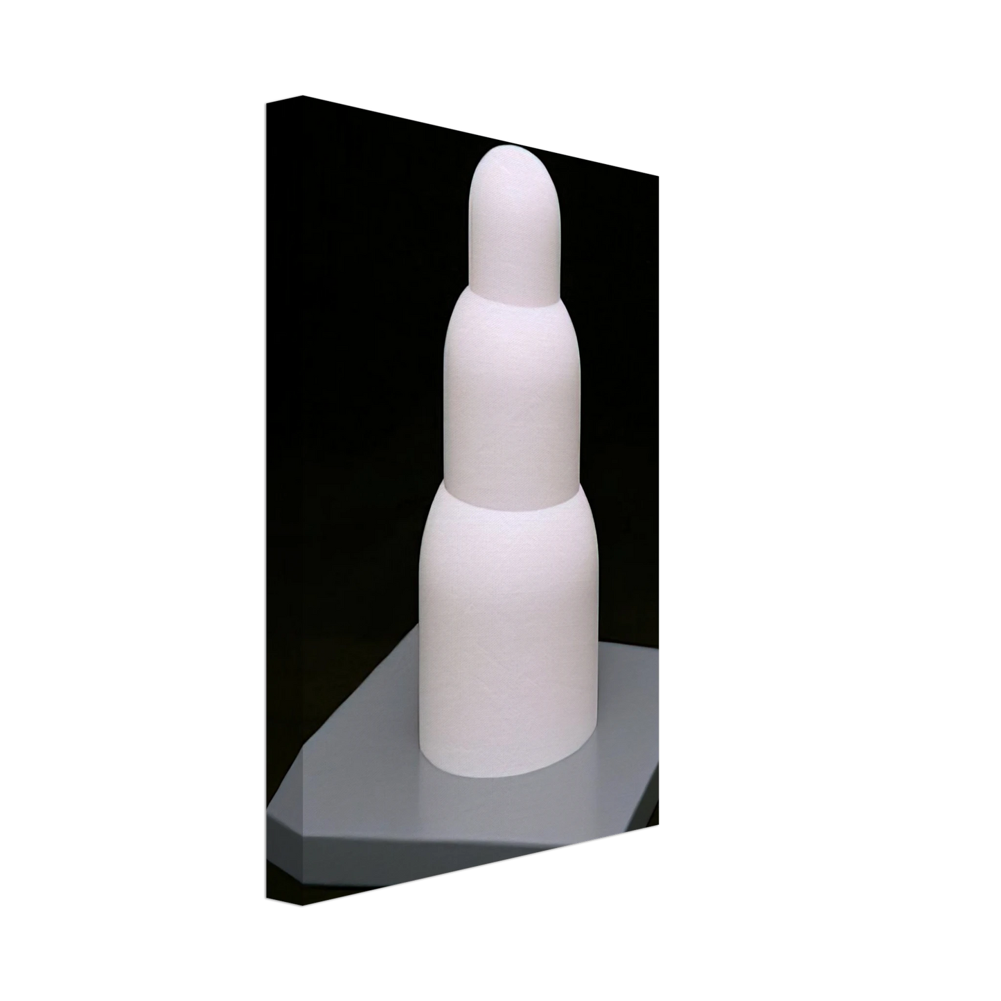 Sol LeWitt - Three Stacked Domes Canvas - 40x60 cm / 16x24 inches-canvas