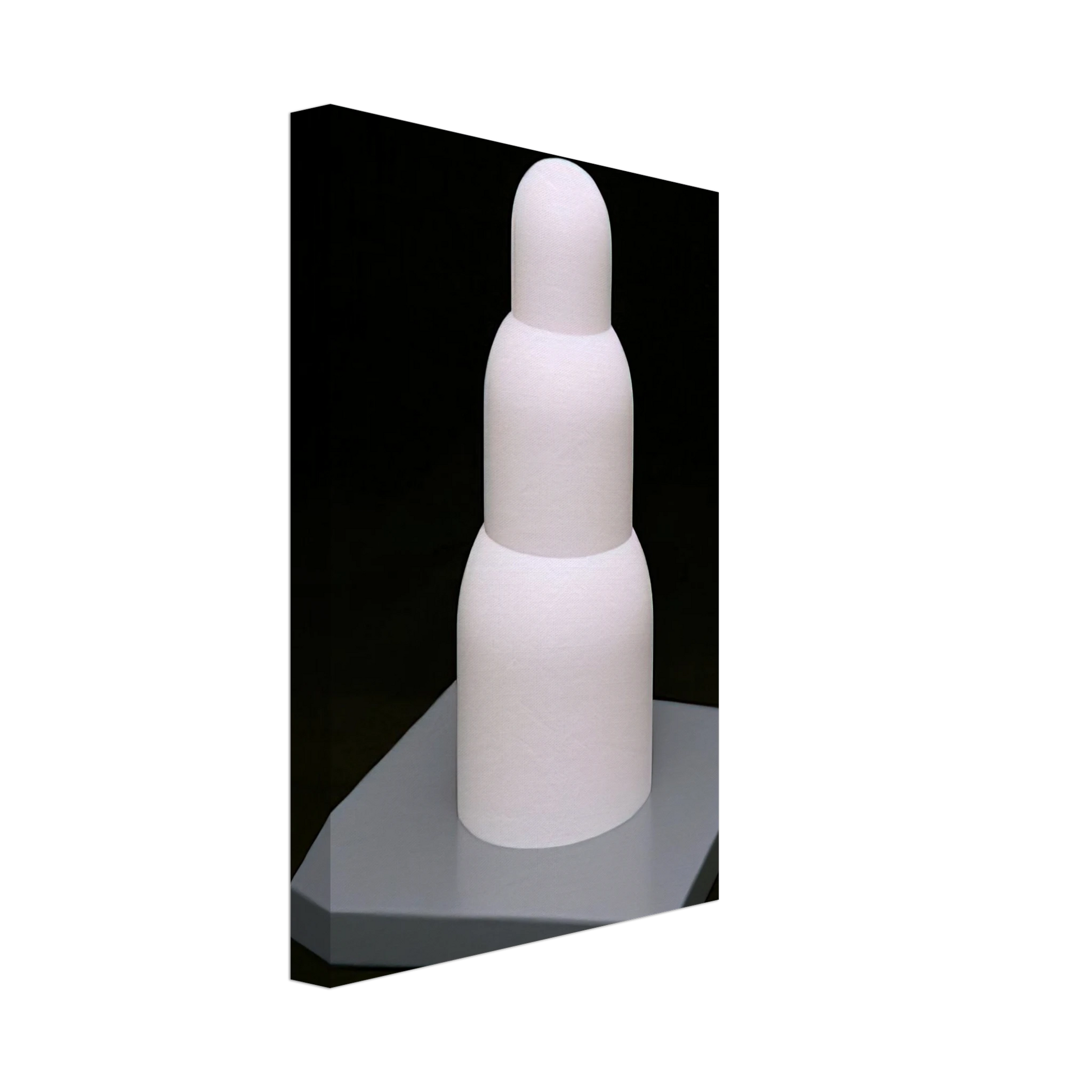 Sol LeWitt - Three Stacked Domes Canvas - 40x60 cm / 16x24 inches-canvas