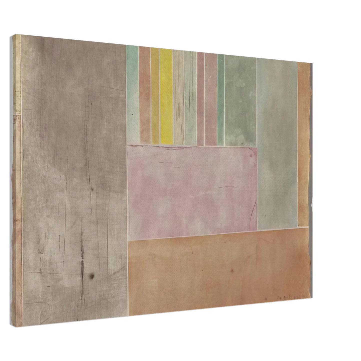 John Cage - HV2, No 17b - 1992 Canvas - 20x30 cm / 8x12 inches-canvas