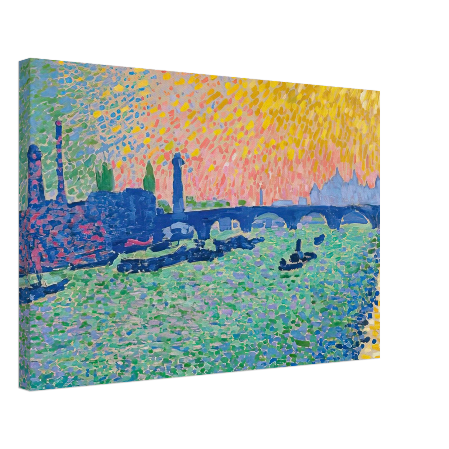 Andre Derain - WATERLOO BRIDGE 1906 Canvas - 40x60 cm / 16x24 inches-canvas
