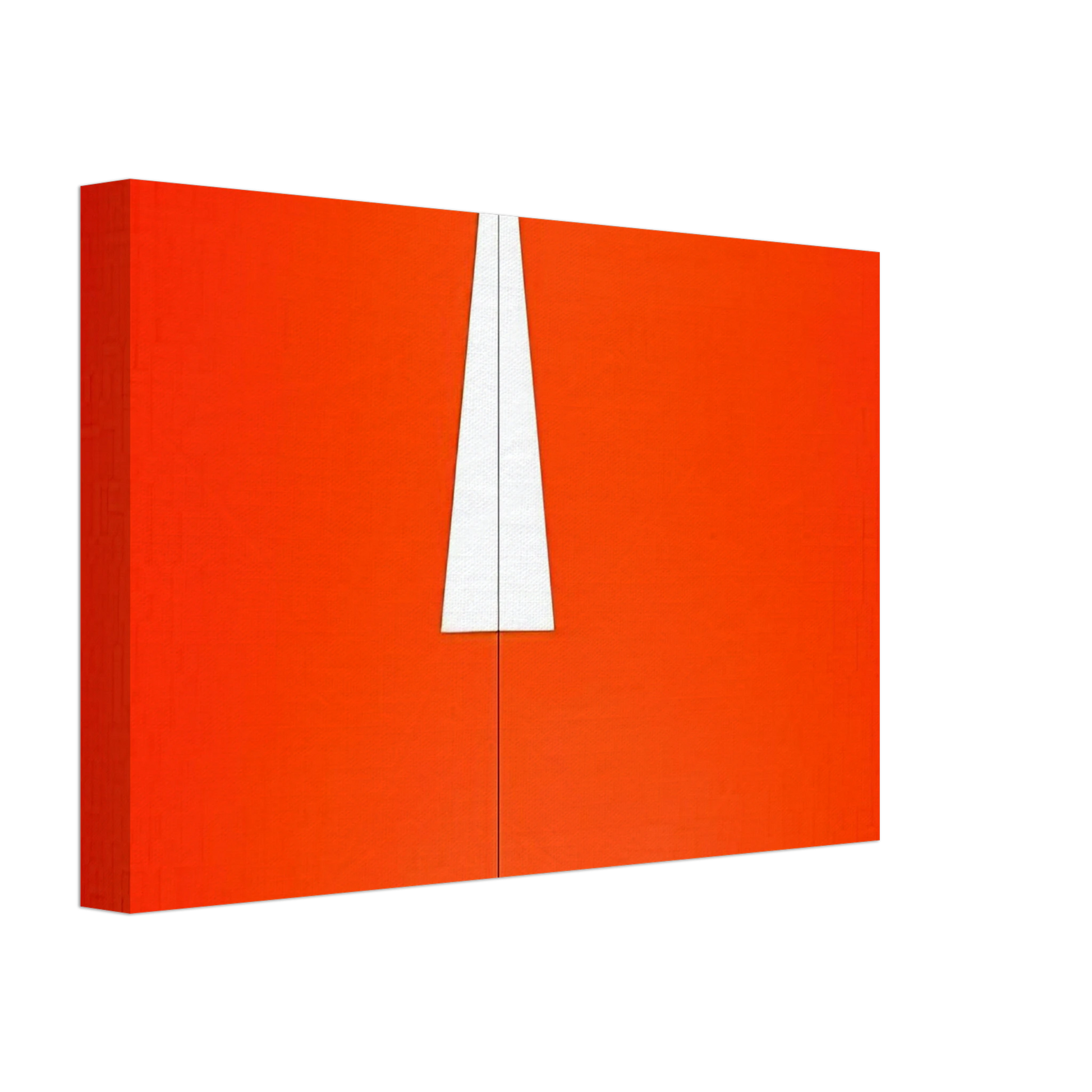 Carmen Herrera - Red with White Triangle - 1961 Canvas - 70x100 cm / 28x40 inches-canvas