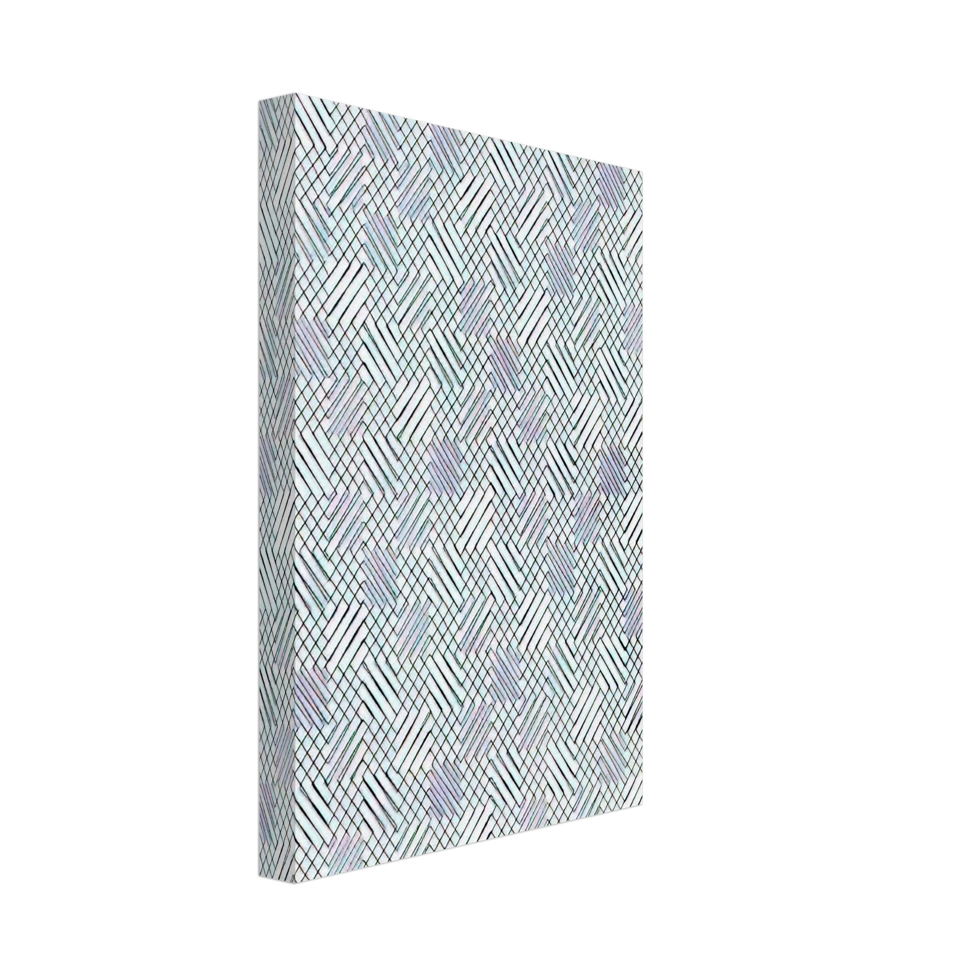 Francois Morellet - Untitled Diagonals - 1970 Canvas - 40x60 cm / 16x24 inches-canvas