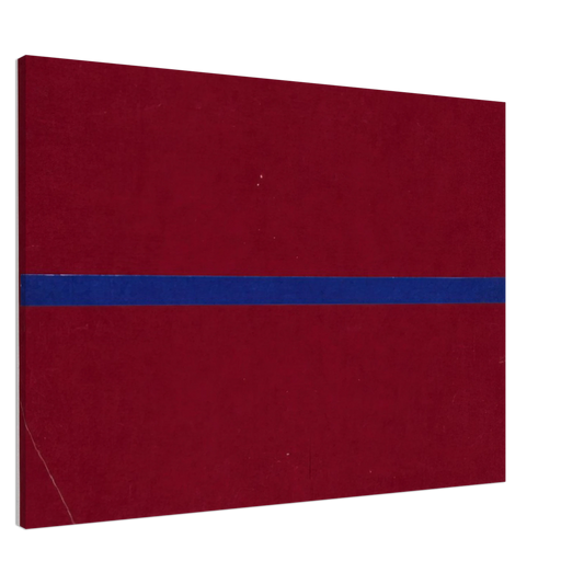 Ellsworth Kelly - Blue and Red from the series Line Form Color Canvas - 20x30 cm / 8x12 inches-canvas