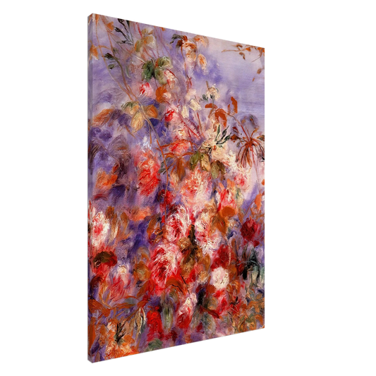 Pierre-Auguste Renoir - Roses By The Window Canvas - 20x30 cm / 8x12 inches-canvas