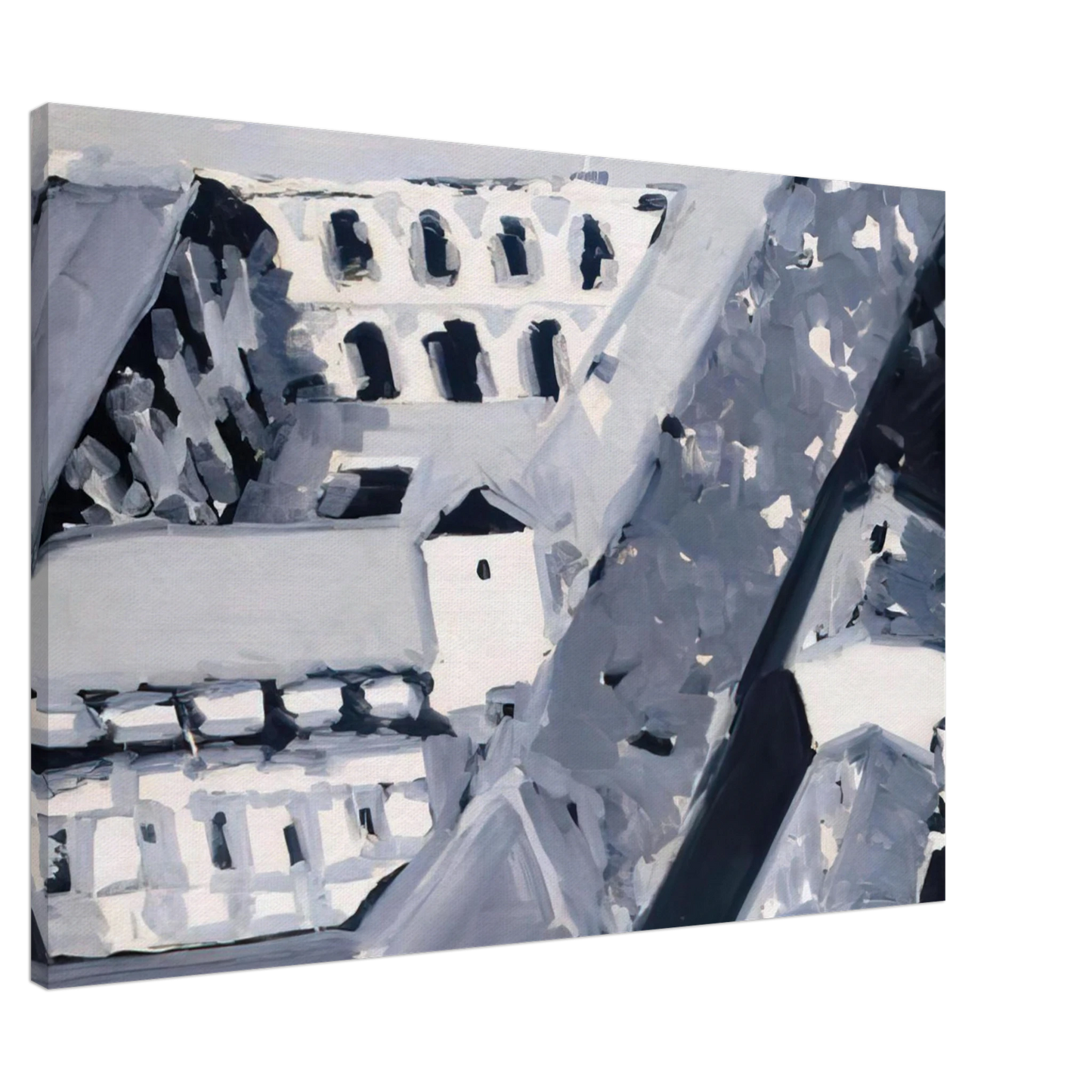 Gerhard Richter - TOWNSCAPE M5 1968 Canvas - Default Title-canvas