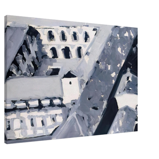 Gerhard Richter - TOWNSCAPE M5 1968 Canvas - Default Title-canvas