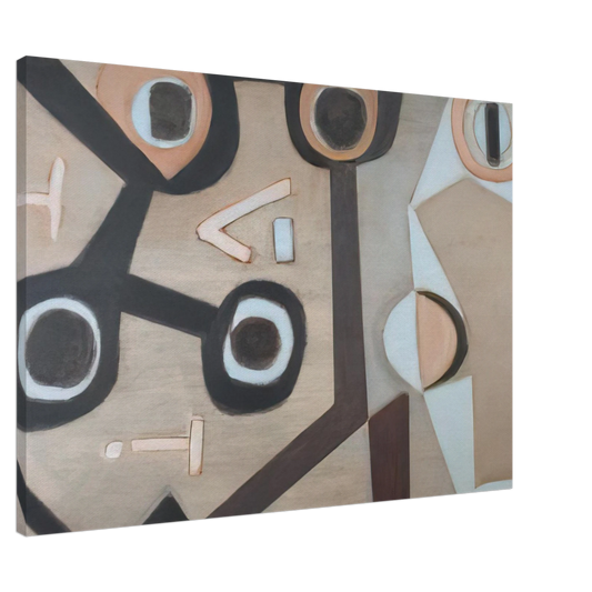 Will Barnet - Confluence - 2008 United States Canvas - 20x30 cm / 8x12 inches-canvas