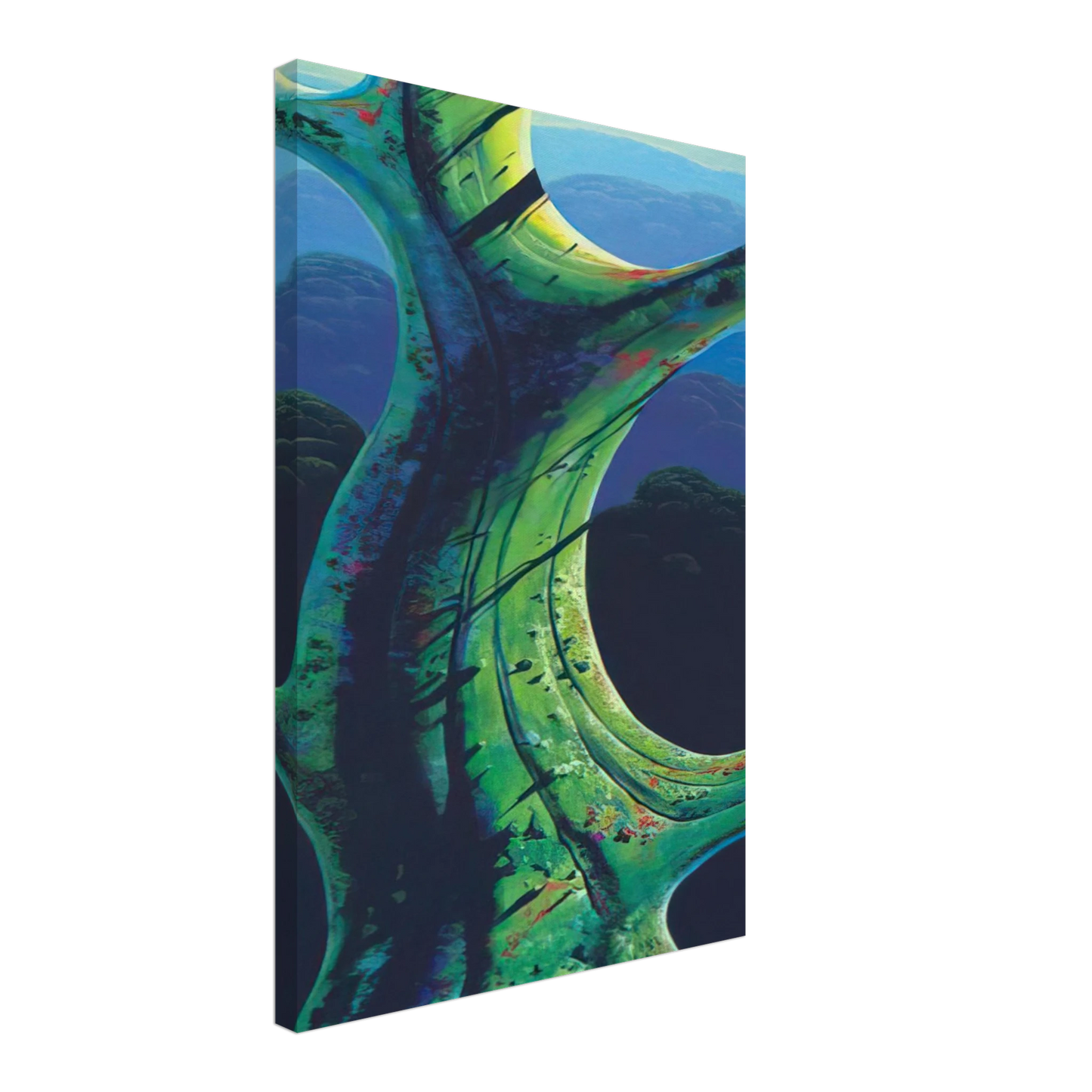 Eyvind Earle - Sky Reach Canvas - 40x60 cm / 16x24 inches-canvas