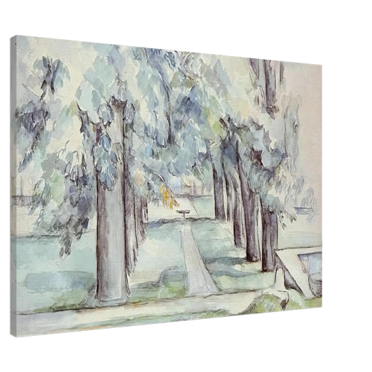 Paul Cezanne - Pool and Lane of Chestnut Trees at Jas de Bouffan Canvas - 20x30 cm / 8x12 inches-canvas