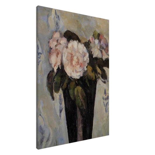Paul Cezanne - Dark Blue Vase Canvas - 20x30 cm / 8x12 inches-canvas