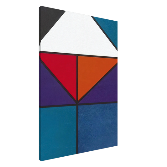 Johannes Itten - Plakat fur Ausstellung Baden-Baden - 1965 Canvas - 20x30 cm / 8x12 inches-canvas