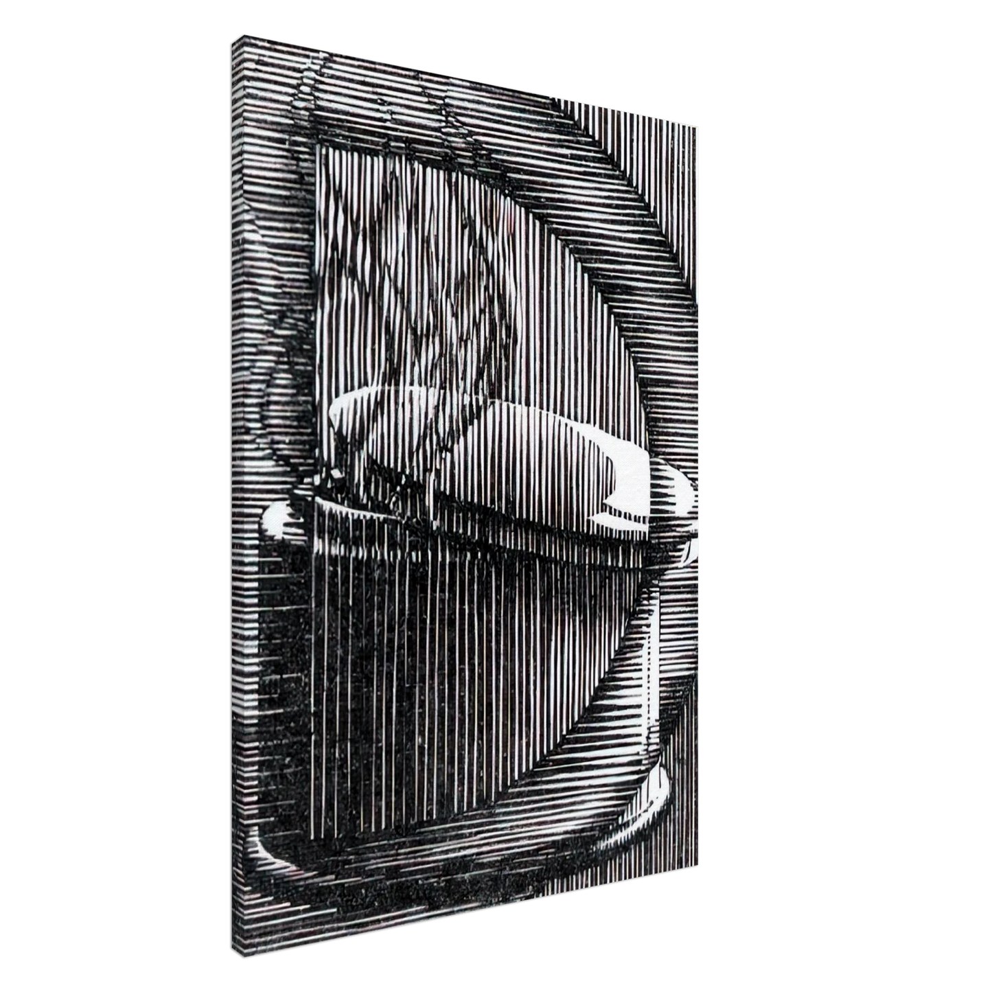 MC Escher - INITIAL D Canvas - 20x30 cm / 8x12 inches-canvas