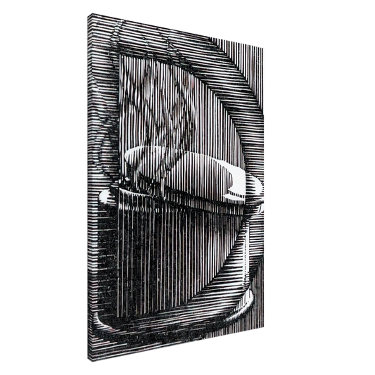 MC Escher - INITIAL D Canvas - 20x30 cm / 8x12 inches-canvas