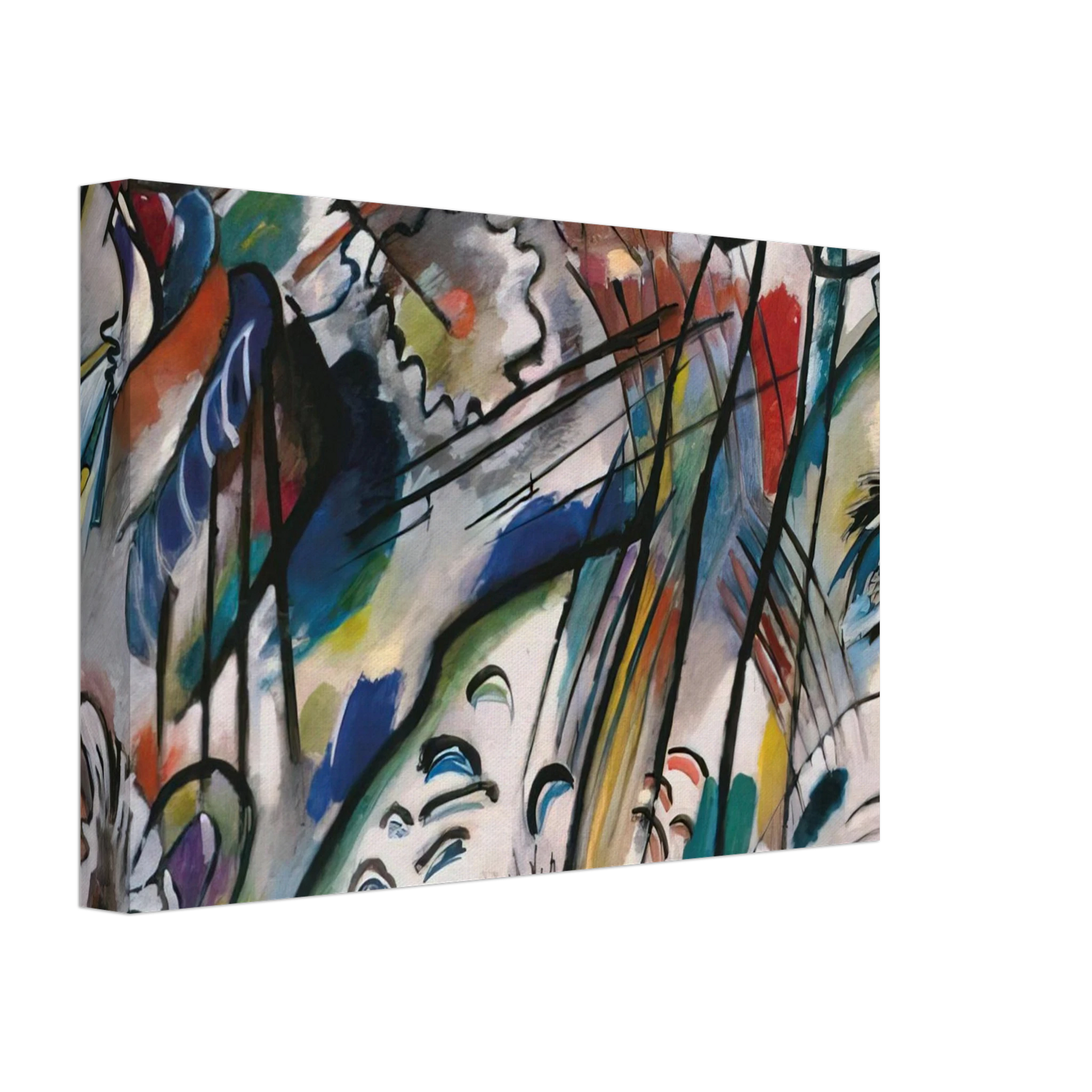 Wassily Kandinsky - IMPROVISATION 28 SECOND VERSION 1912 Canvas - 40x60 cm / 16x24 inches-canvas