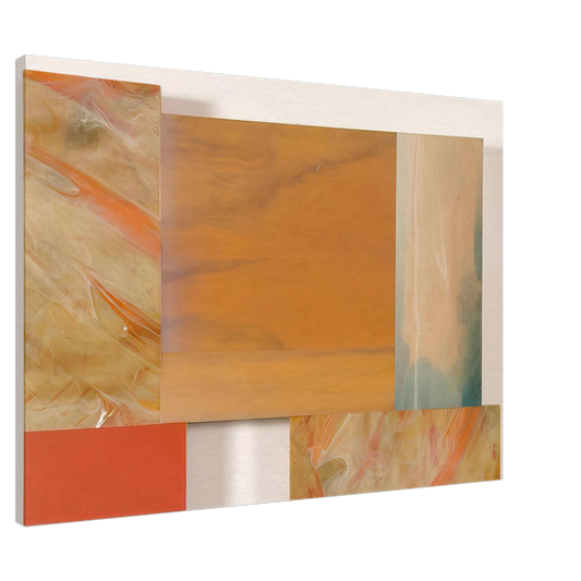 Sam Gilliam - With Orange Canvas - 20x30 cm / 8x12 inches-canvas
