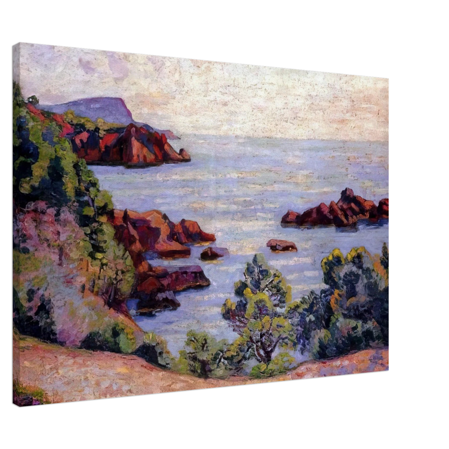 Armand Guillaumin - Paysage du Midi - 1905 Canvas - 20x30 cm / 8x12 inches-canvas