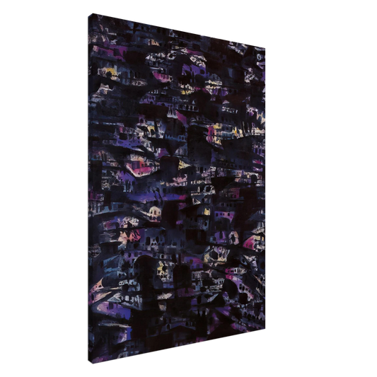 Alfred Manessier - Favellas III - 1980 Canvas - 20x30 cm / 8x12 inches-canvas