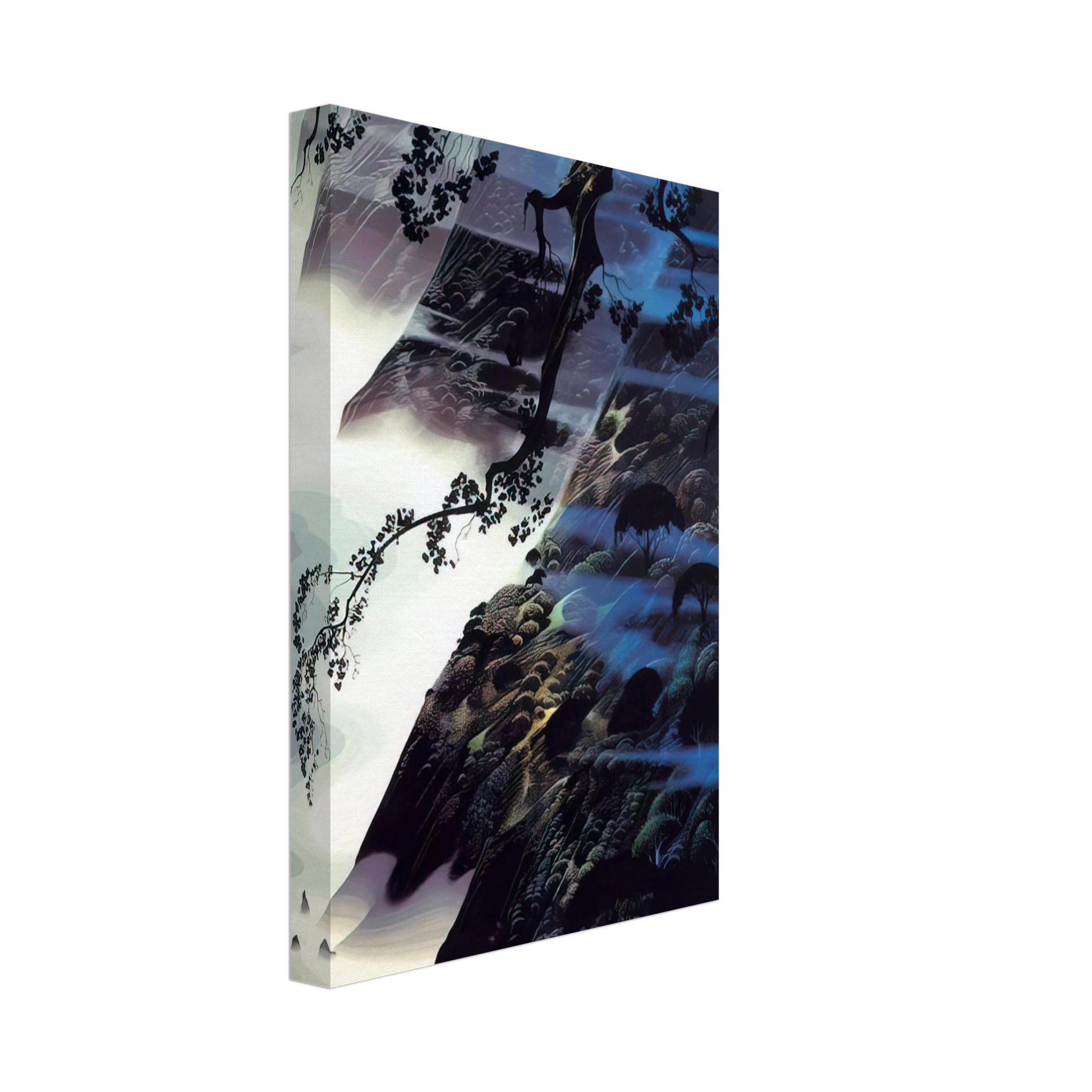 Eyvind Earle - Sea Wind and Fog Canvas - 70x100 cm / 28x40 inches-canvas