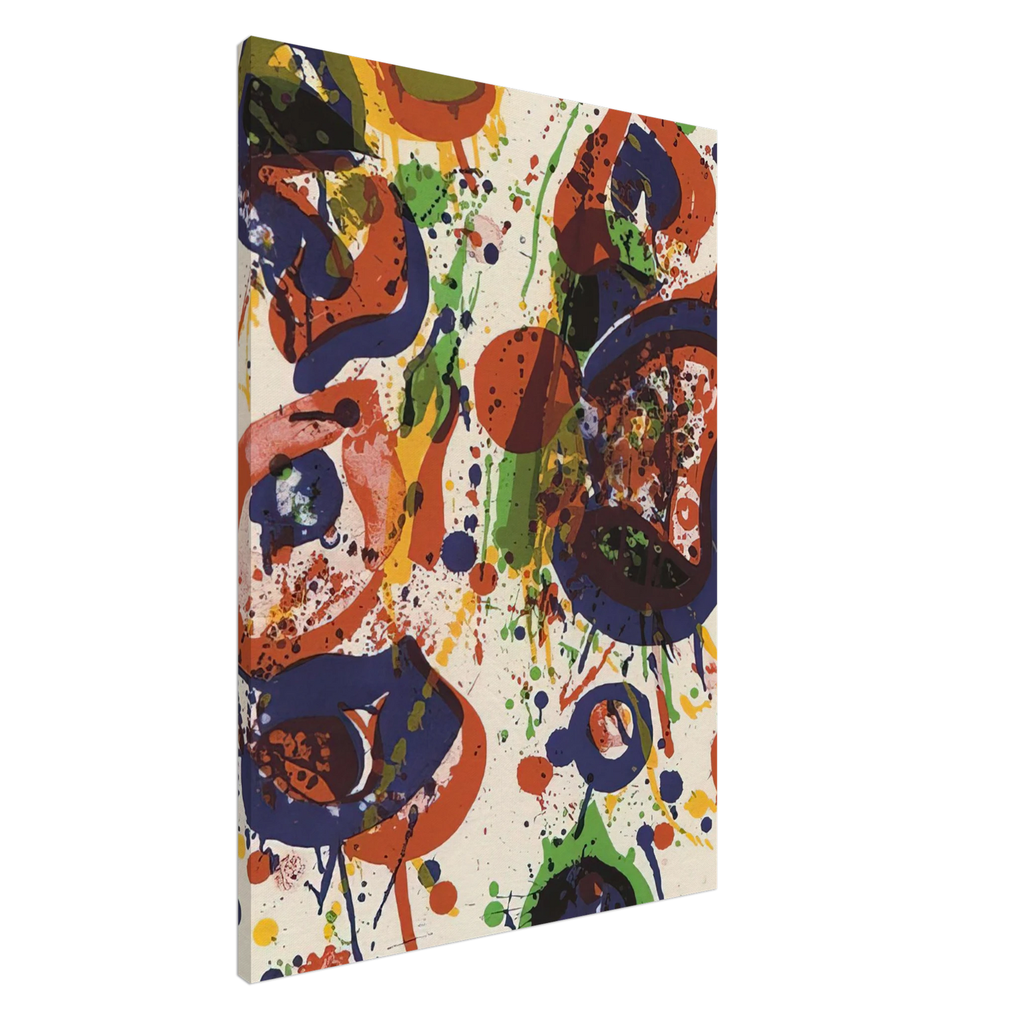 Sam Francis - Untitled  from Pasadena Box   Lembark L59  Canvas - 20x30 cm / 8x12 inches-canvas
