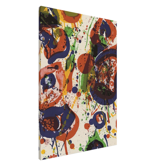 Sam Francis - Untitled  from Pasadena Box   Lembark L59  Canvas - 20x30 cm / 8x12 inches-canvas