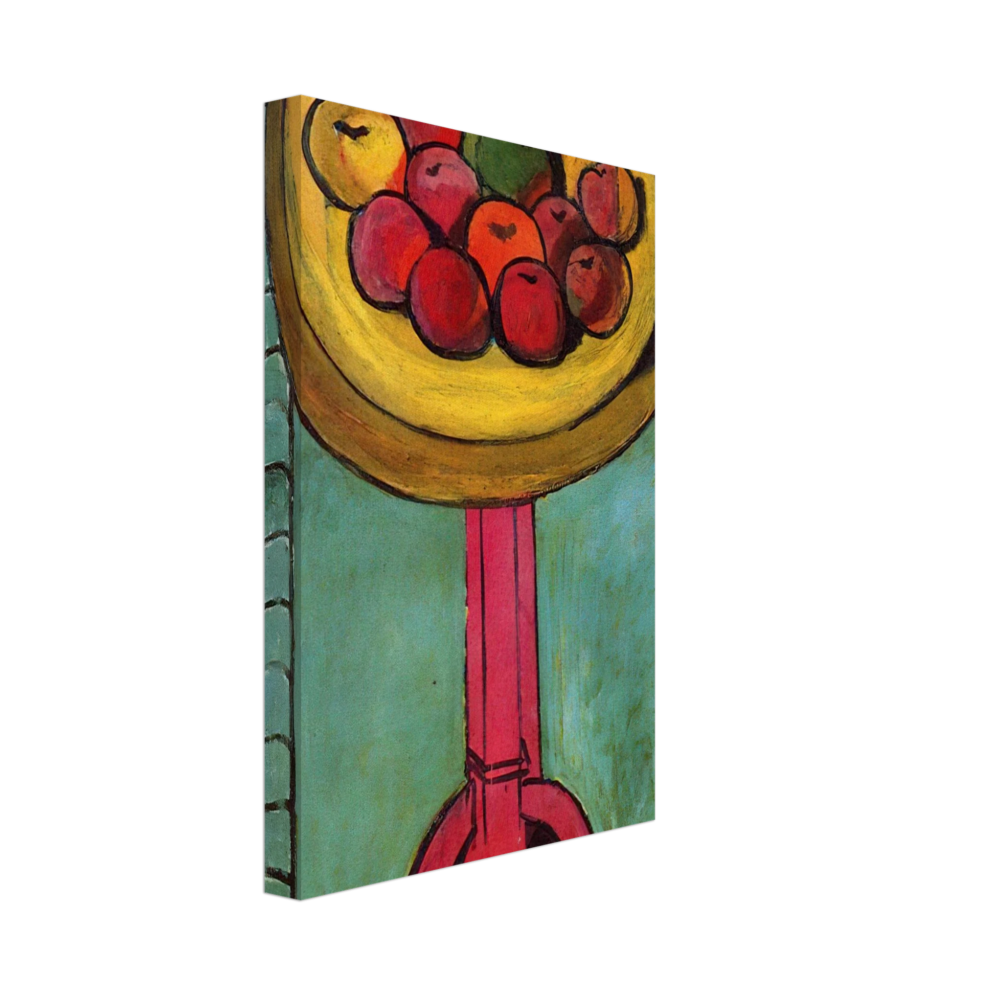 Henri Matisse - APPLES ON A TABLE GREEN BACKGROUND 1916 Canvas - 40x60 cm / 16x24 inches-canvas