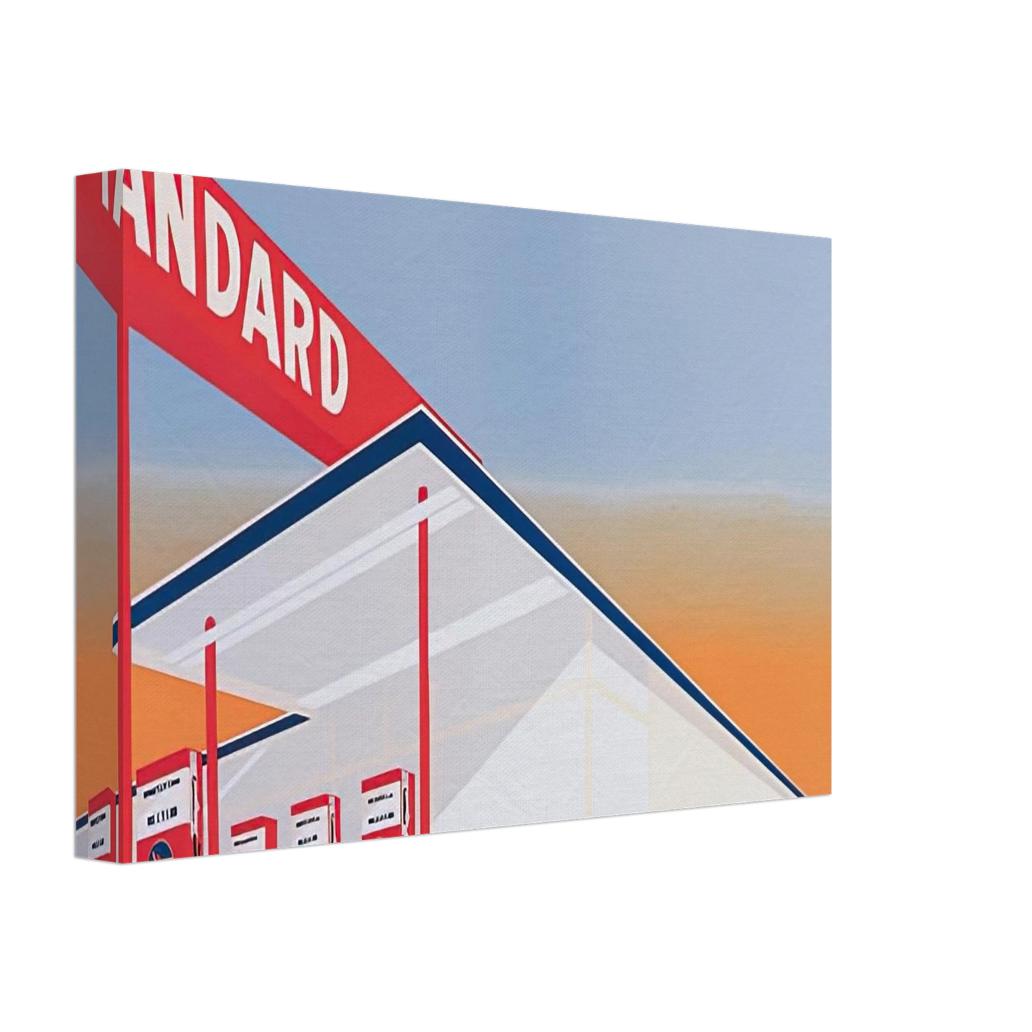 Edward Ruscha - STANDARD STATION 1966 Canvas - 70x100 cm / 28x40 inches-canvas