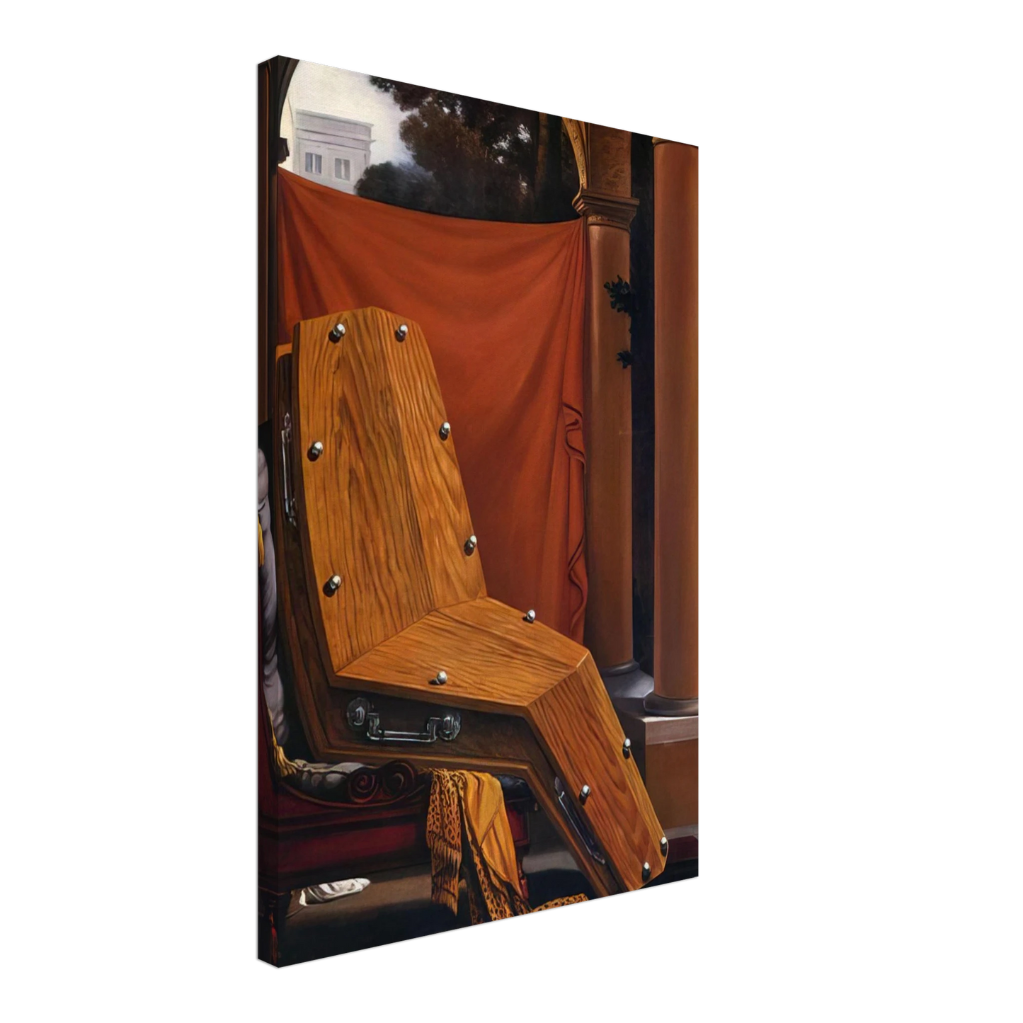 Rene Magritte - PERSPECTIVE MADAME R%C3%A9CAMIER DE DAVID 1950 Canvas - 40x60 cm / 16x24 inches-canvas