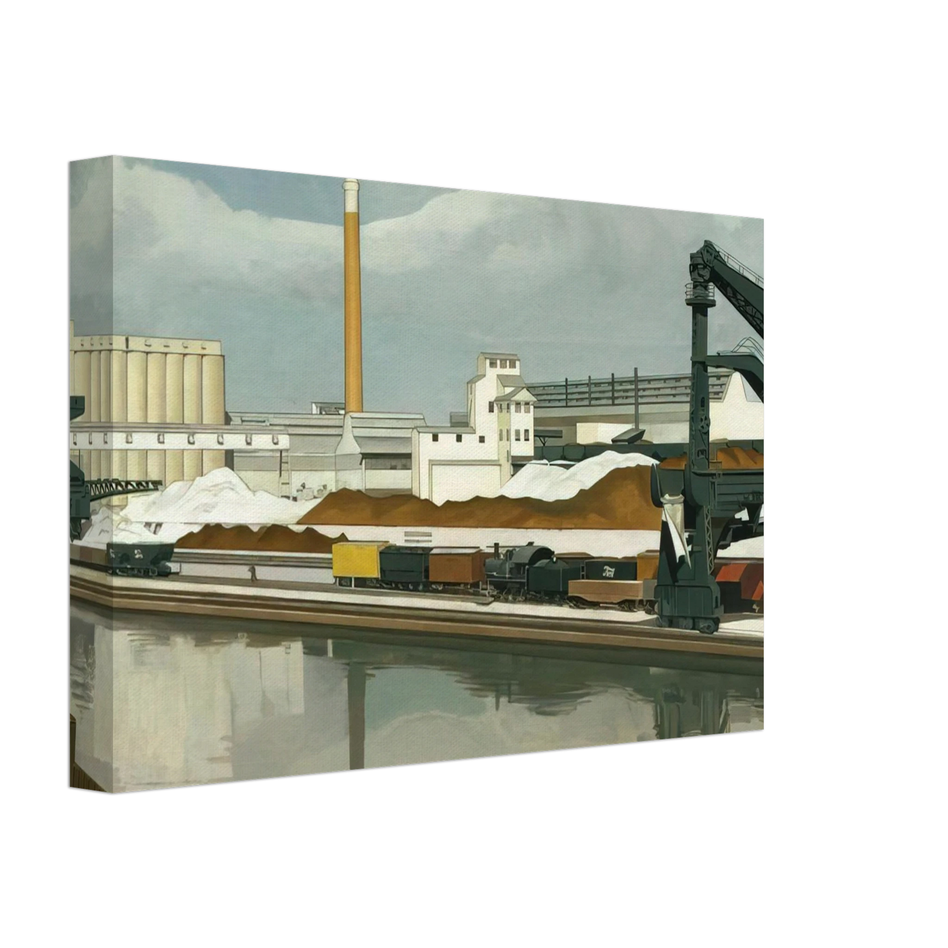 Charles Sheeler - American Landscape - 1930 Canvas - 40x60 cm / 16x24 inches-canvas