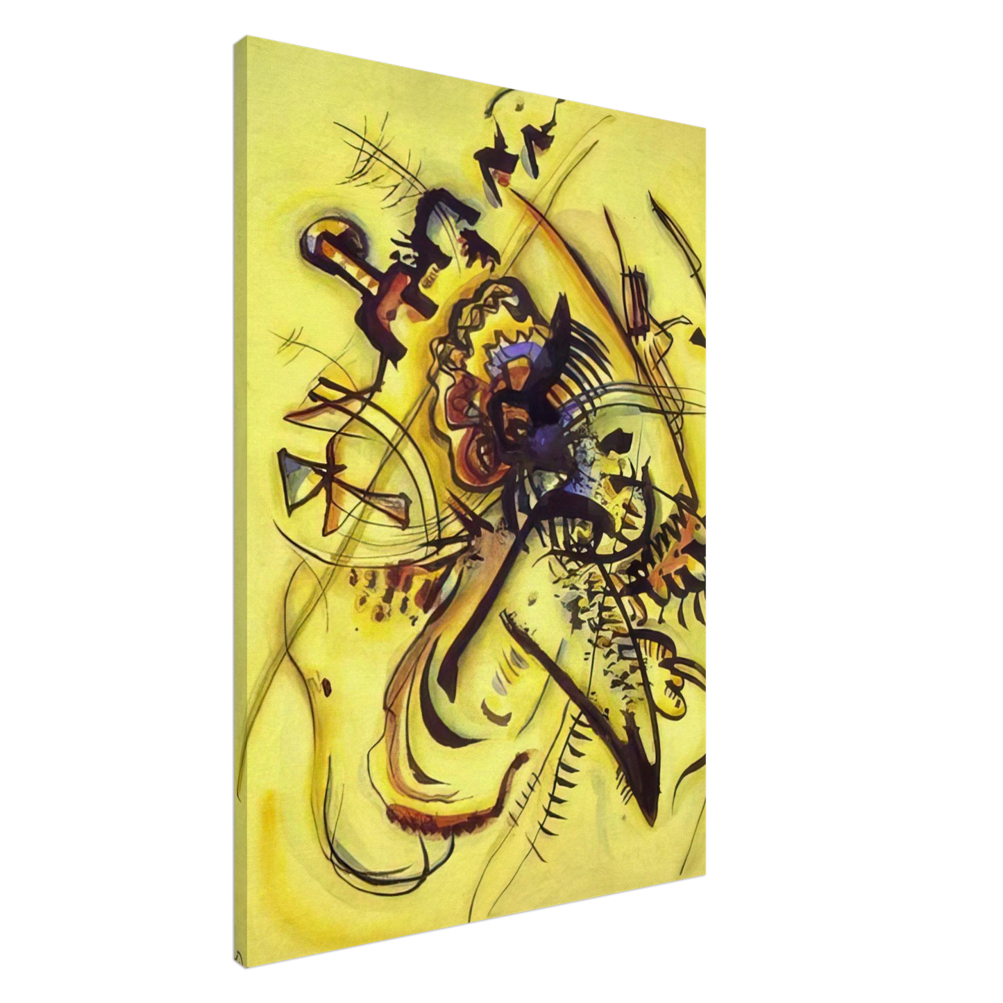 Wassily Kandinsky - TO THE UNKNOWN VOICE 1916 Canvas - 20x30 cm / 8x12 inches-canvas