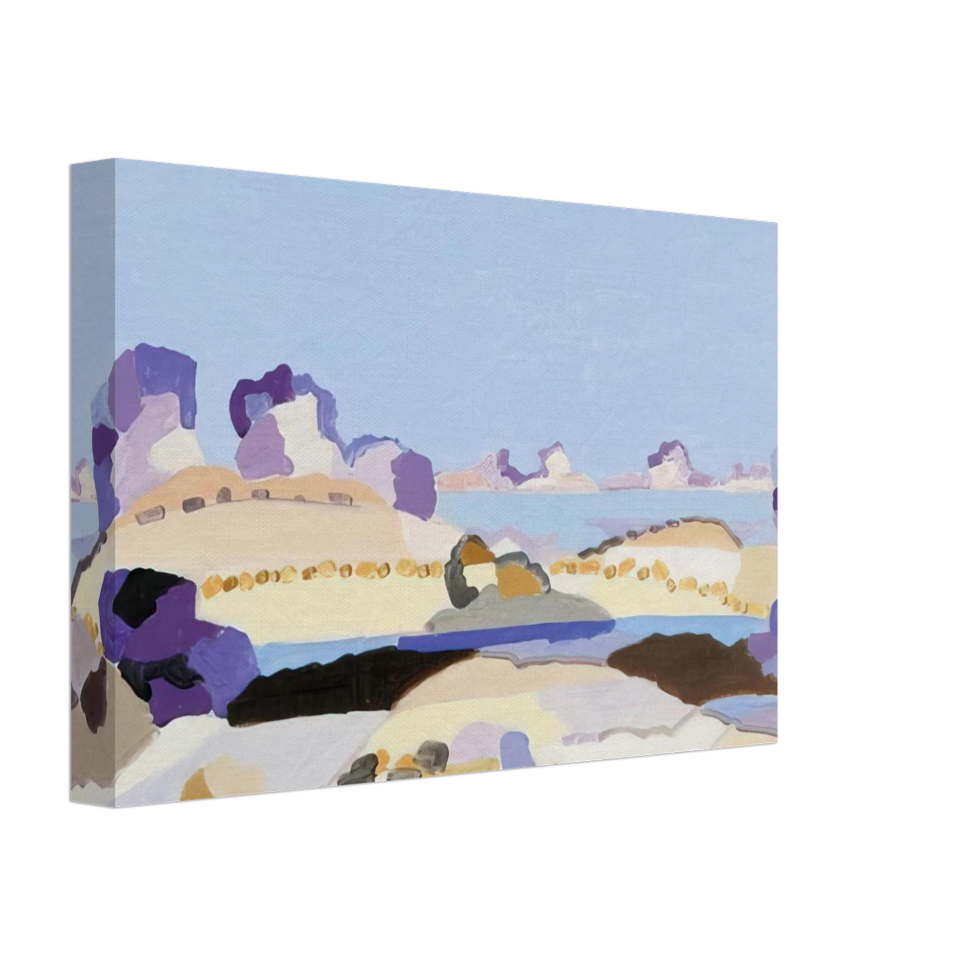 Charles Lapicque - Lagune bretonne - 1959 Canvas - 70x100 cm / 28x40 inches-canvas