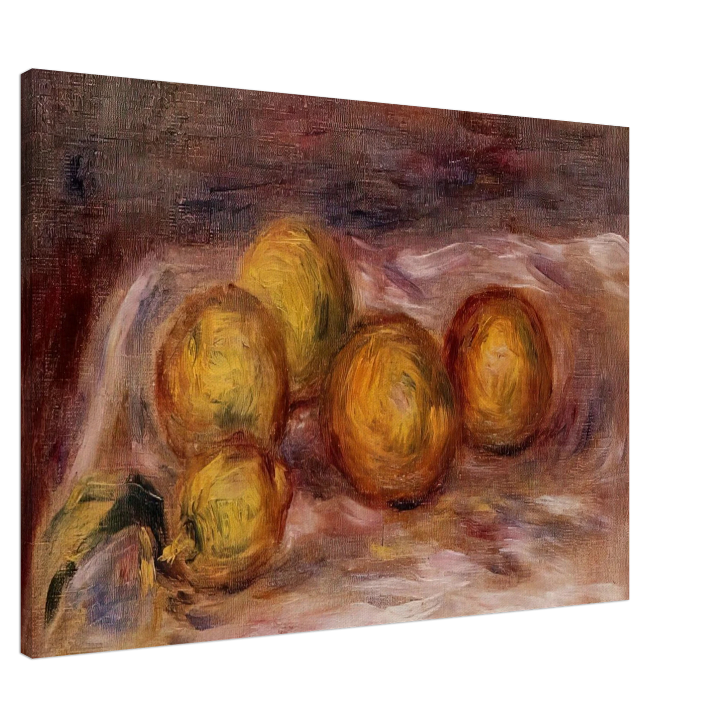 Pierre-Auguste Renoir - Lemons Canvas - 20x30 cm / 8x12 inches-canvas