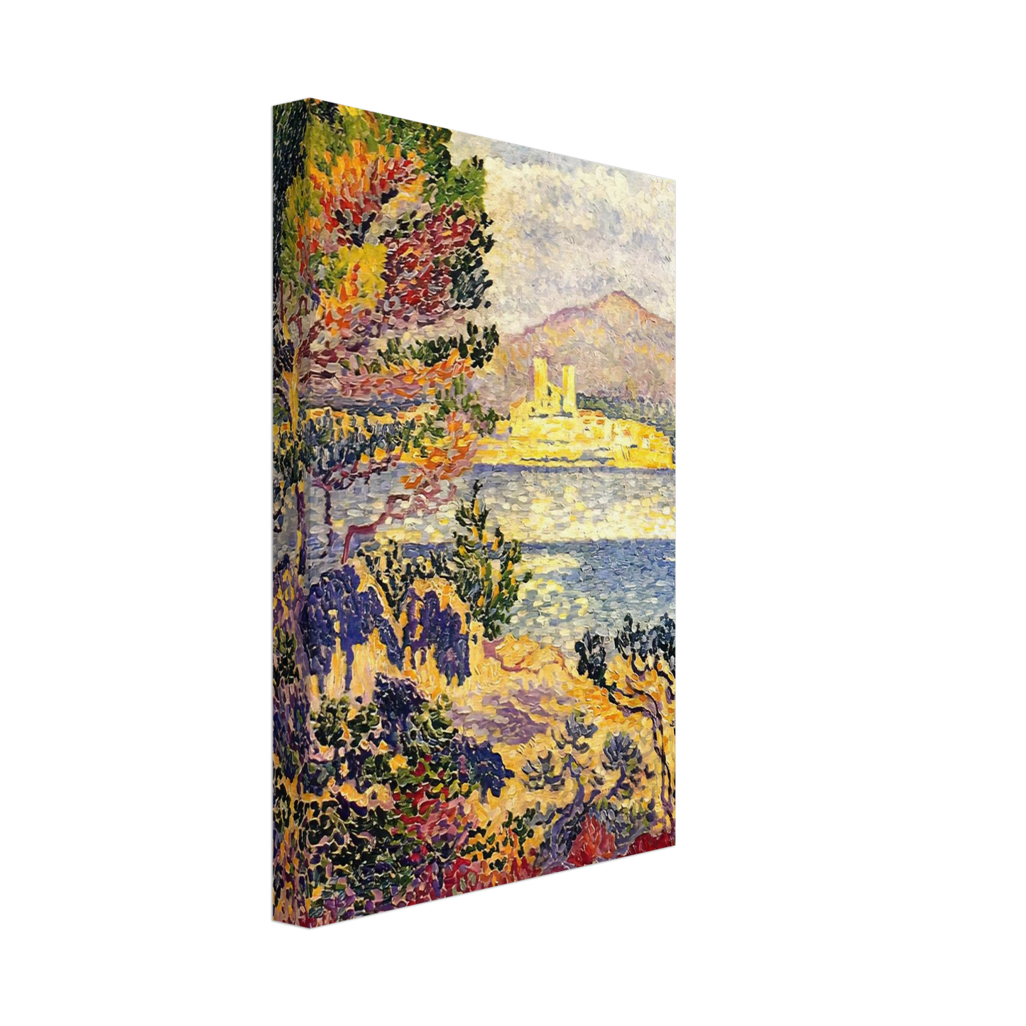 Henri-Edmond Cross - Antibes, Morning Canvas - 40x60 cm / 16x24 inches-canvas