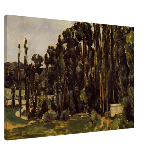 Paul Cezanne - Poplars Canvas - 20x30 cm / 8x12 inches-canvas