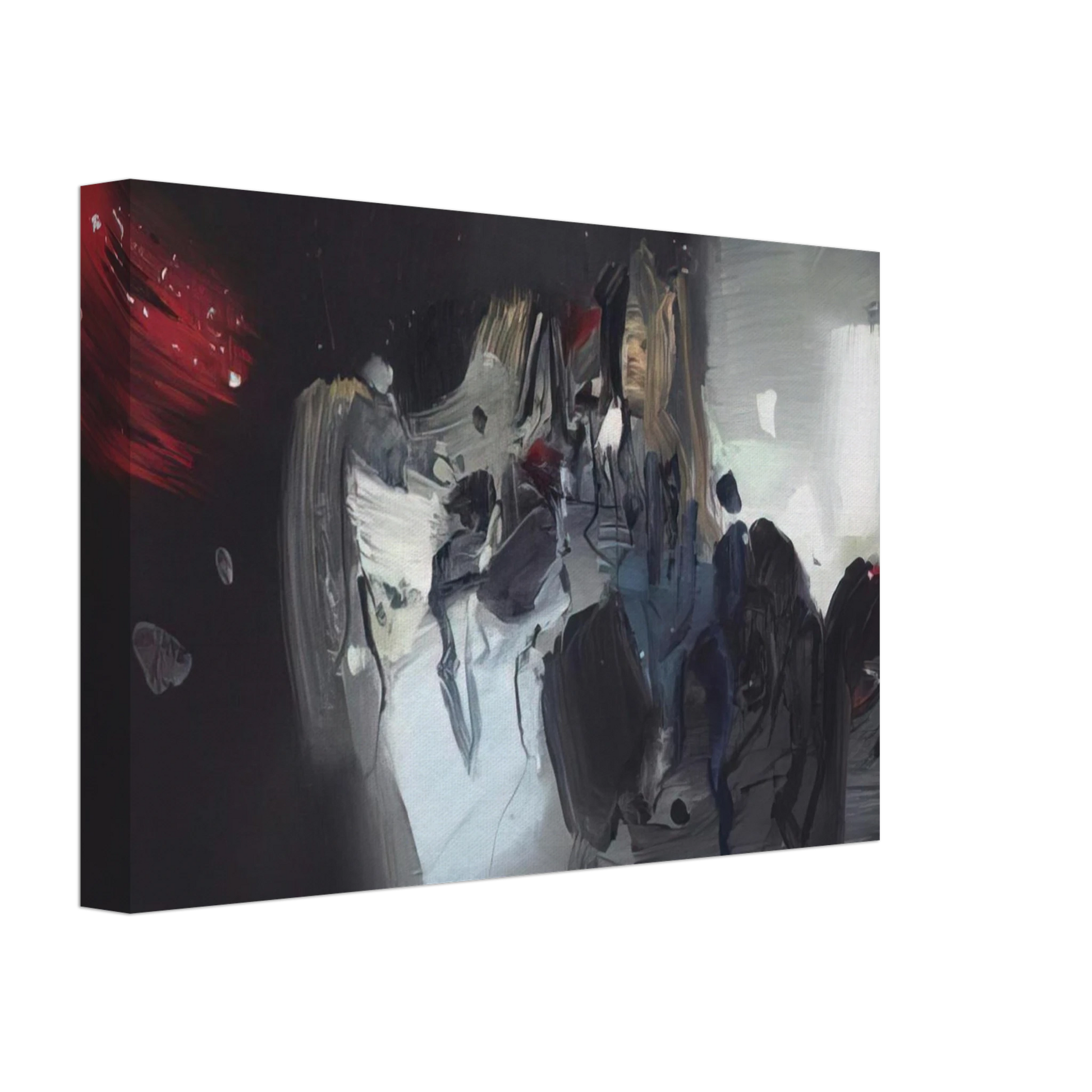 Chu teh Chun - COMPOSITION 1972 Canvas - 40x60 cm / 16x24 inches-canvas