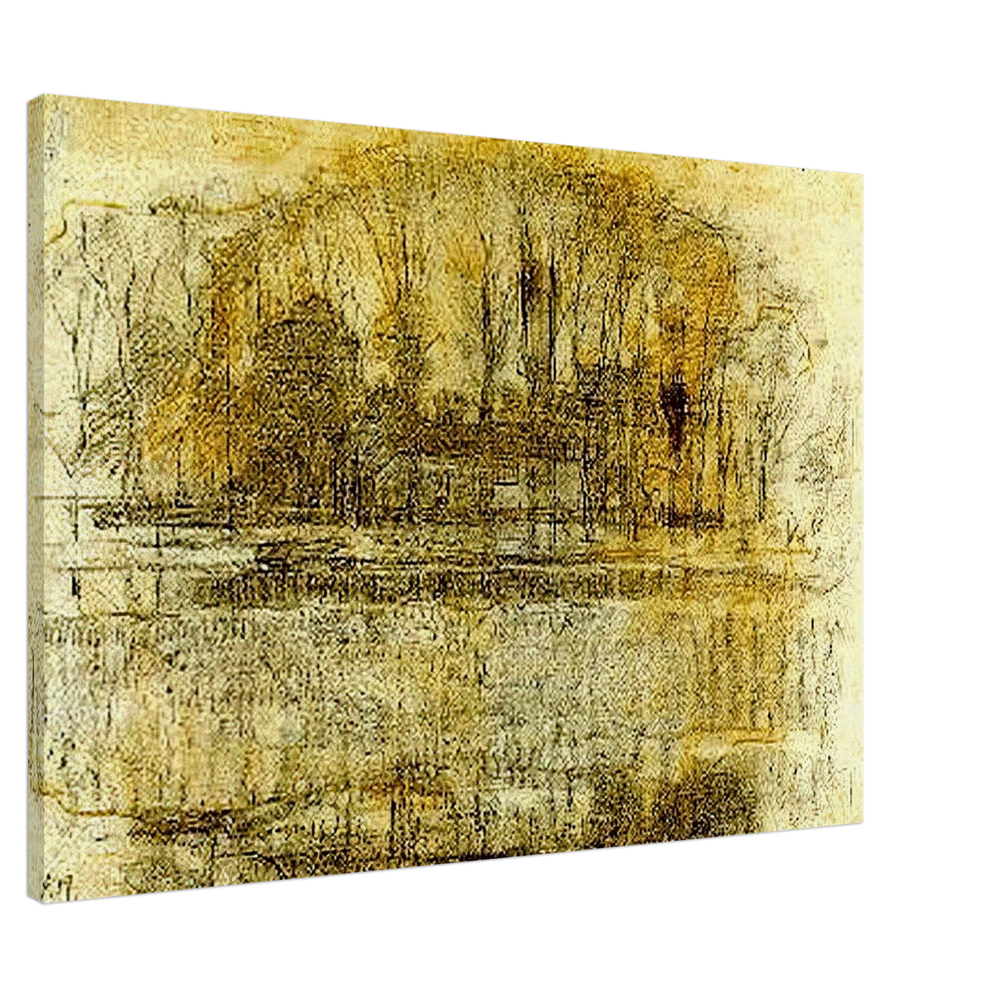 Piet Mondrian - Geinrust Farm, Compositional Study Canvas - 20x30 cm / 8x12 inches-canvas