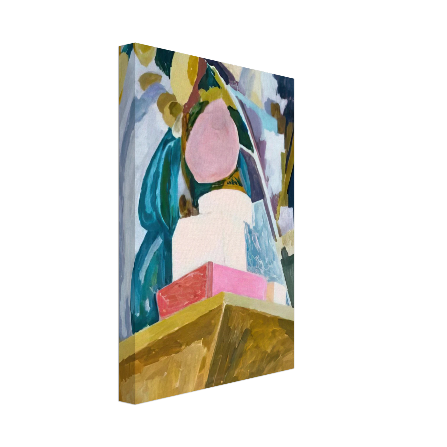 Vanessa Bell - STILL LIFE ON CORNER OF A MANTELPIECE 1914 Canvas - 40x60 cm / 16x24 inches-canvas