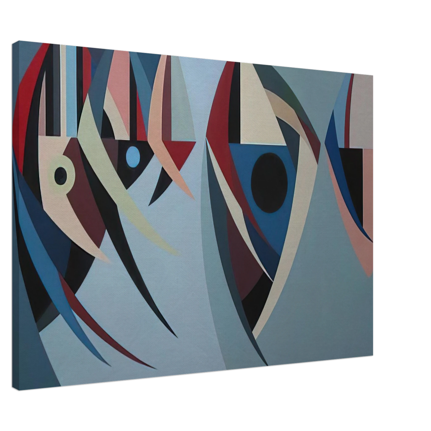 Karl Benjamin - Untitled - 1956 Canvas - 20x30 cm / 8x12 inches-canvas