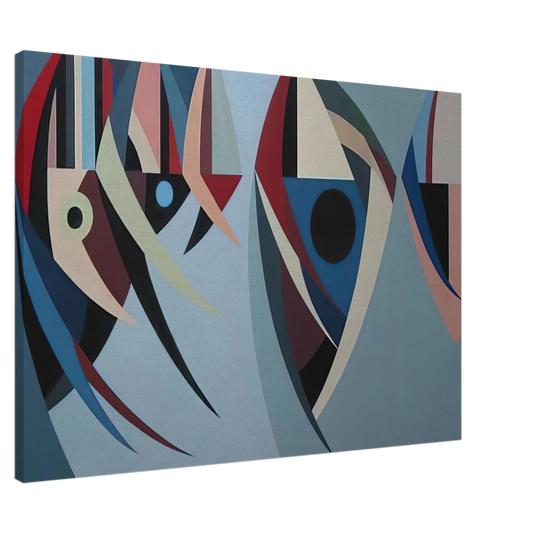 Karl Benjamin - Untitled - 1956 Canvas - 20x30 cm / 8x12 inches-canvas