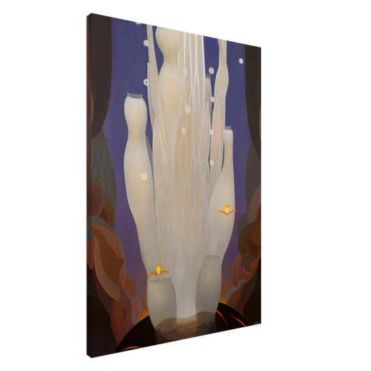 Agnes Lawrence Pelton - Fire Sounds - 1930 Canvas - 20x30 cm / 8x12 inches-canvas