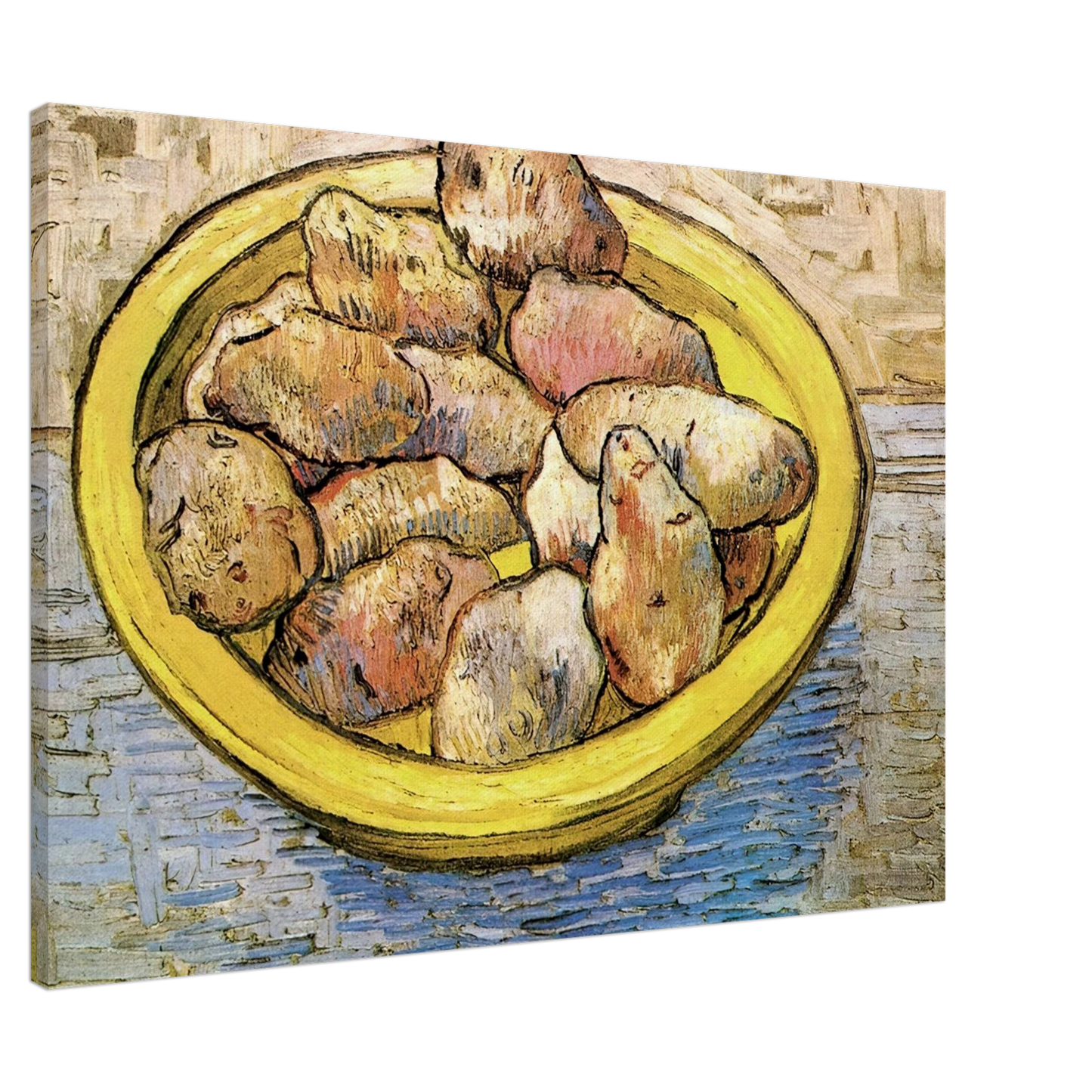 Vincent van Gogh - Still Life Potatoes in a Yellow Dish Canvas - 20x30 cm / 8x12 inches-canvas