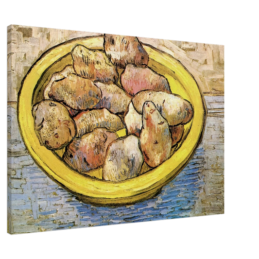 Vincent van Gogh - Still Life Potatoes in a Yellow Dish Canvas - 20x30 cm / 8x12 inches-canvas