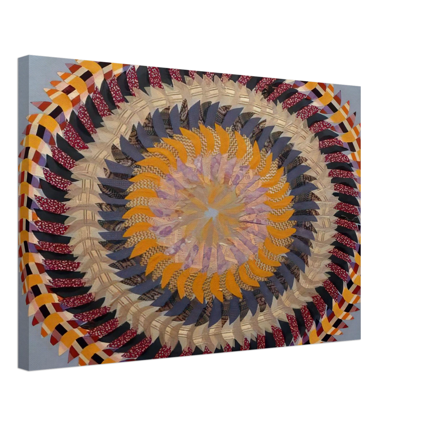 Miriam Schapiro - Golden Pinwheel - 1979 Canvas - 70x100 cm / 28x40 inches-canvas