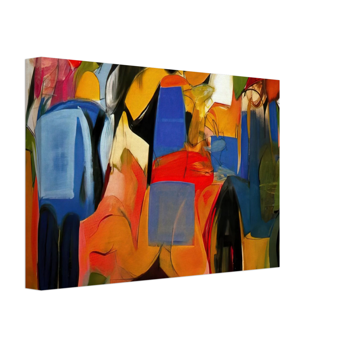Miriam Schapiro - Facade - Abstract Expressionism Canvas - 40x60 cm / 16x24 inches-canvas