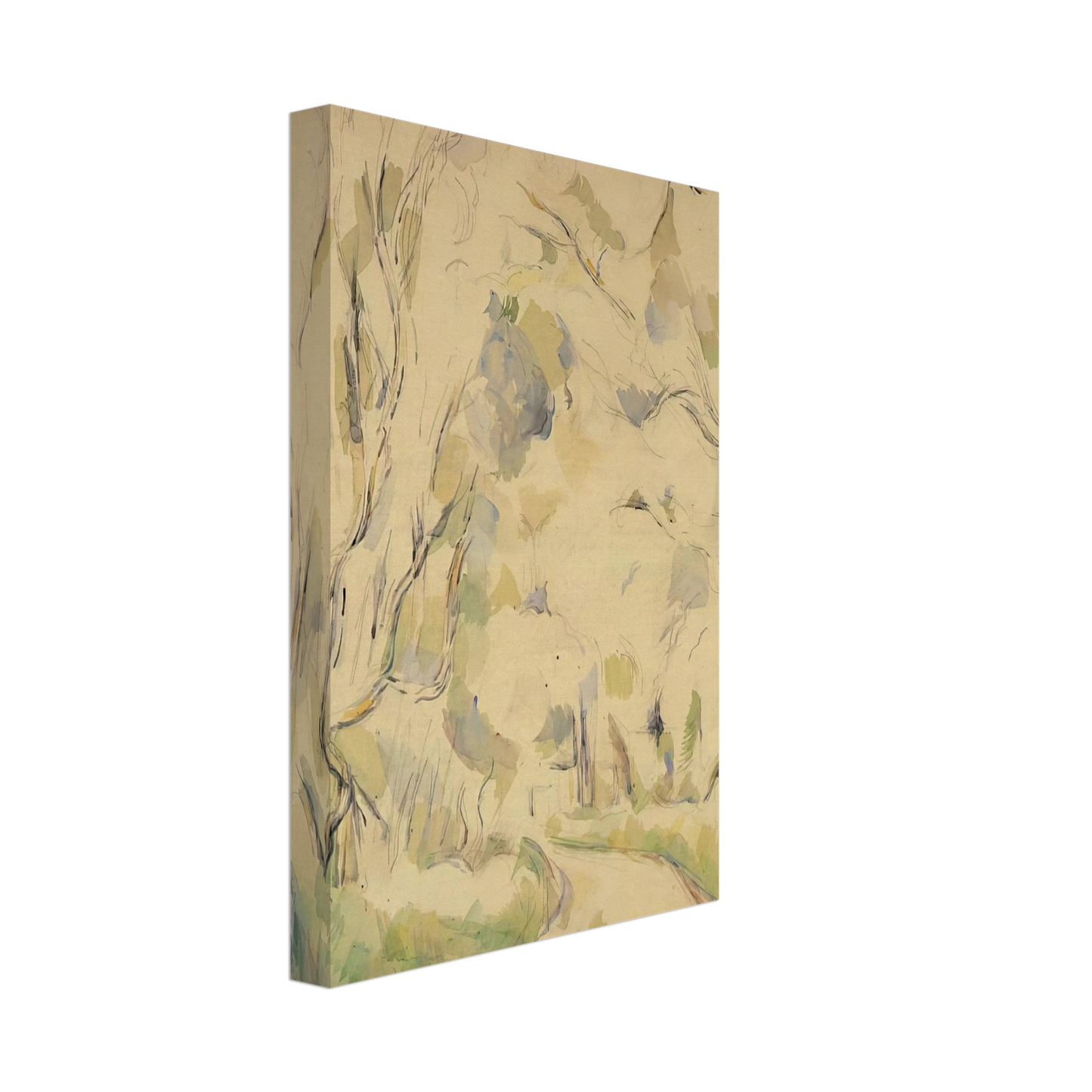 Paul Cezanne - Well by the Winding Road in the Park of Chateau Noir Canvas - 40x60 cm / 16x24 inches-canvas