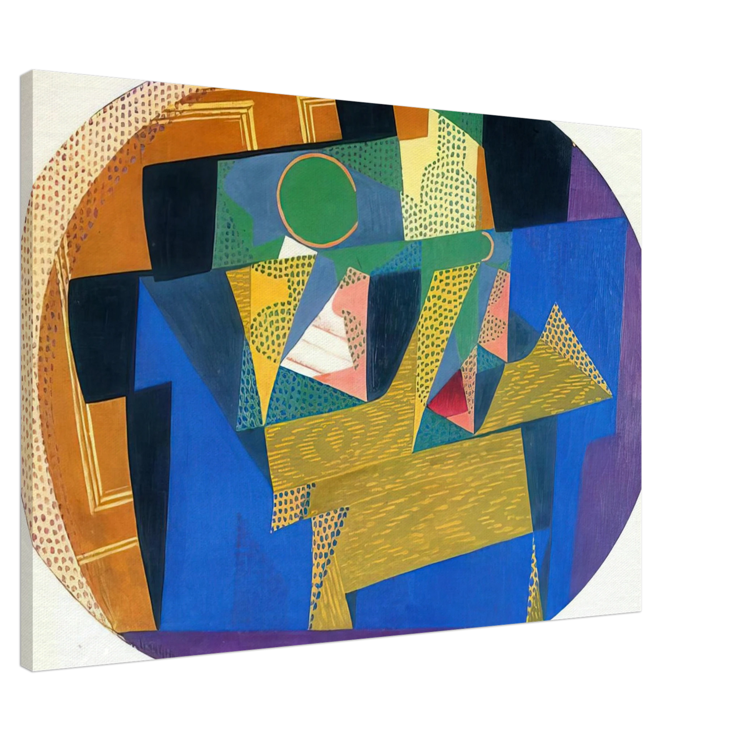 Juan Gris - FRUIT BOWL WITH BOTTLE Canvas - 20x30 cm / 8x12 inches-canvas