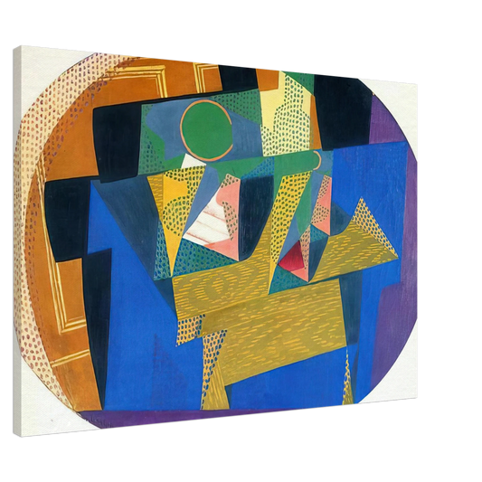 Juan Gris - FRUIT BOWL WITH BOTTLE Canvas - 20x30 cm / 8x12 inches-canvas