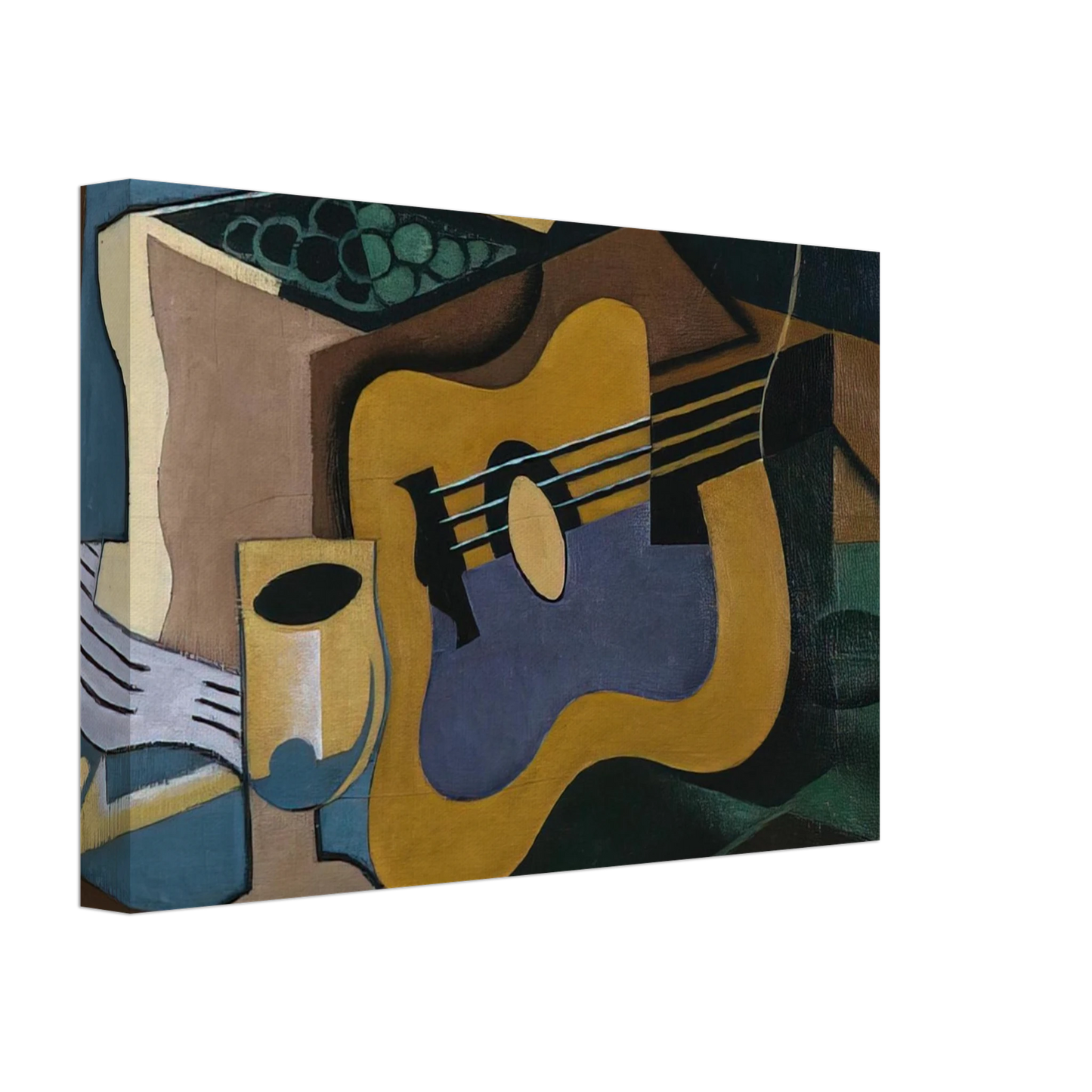 Juan Gris - STILL LIFE WITH GUITAR 1920 Canvas - 70x100 cm / 28x40 inches-canvas