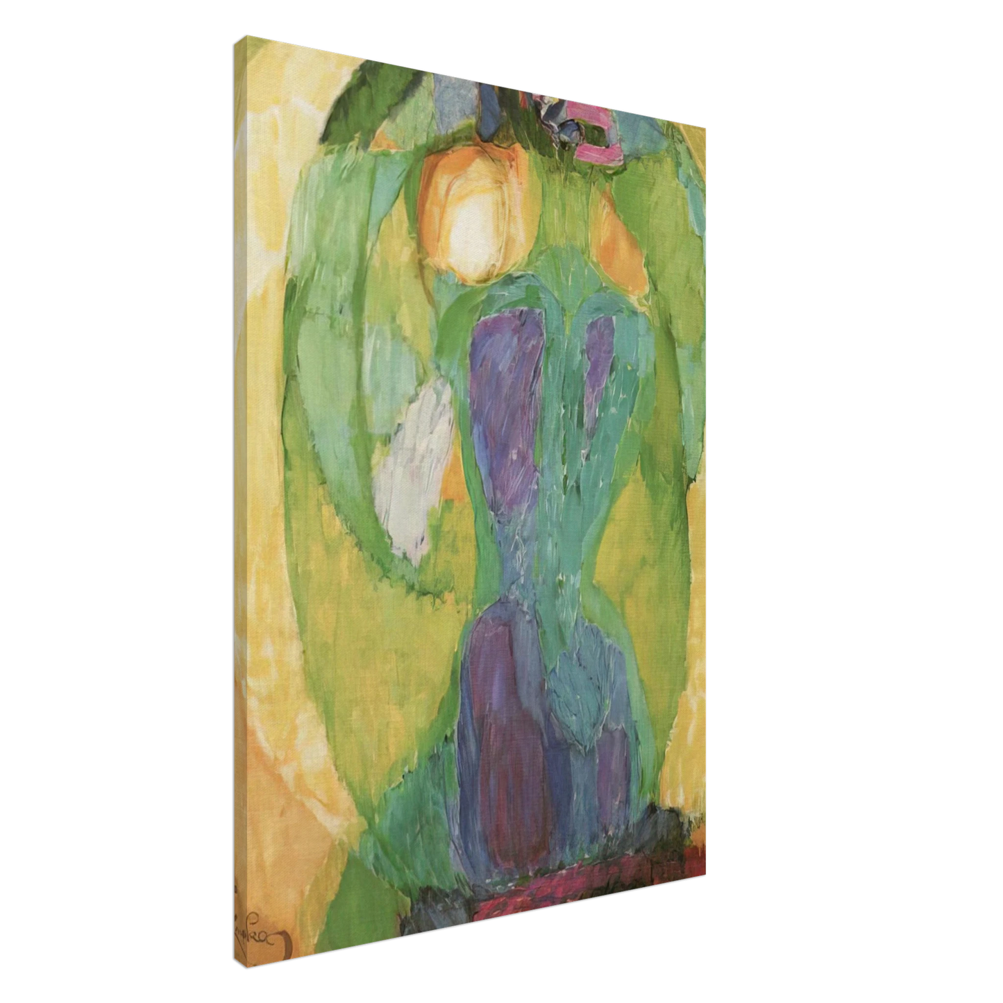 Frantisek Kupka - Oval mirror Canvas - 20x30 cm / 8x12 inches-canvas